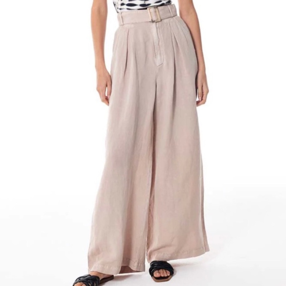 Young Fabulous & Broke high rise wide leg linen pants